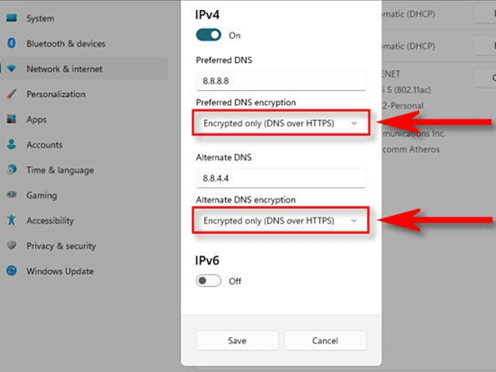 آموزش تغییر DNS در ویندوز 11