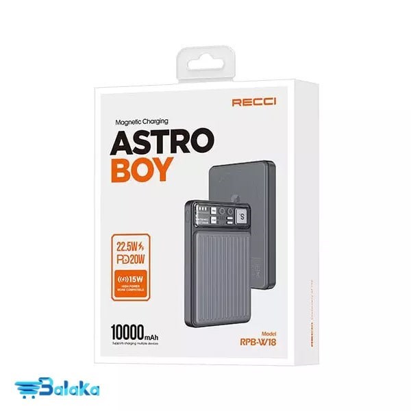 پاوربانک بی سیم رسی Astro Boy ظرفیت 10000mAh